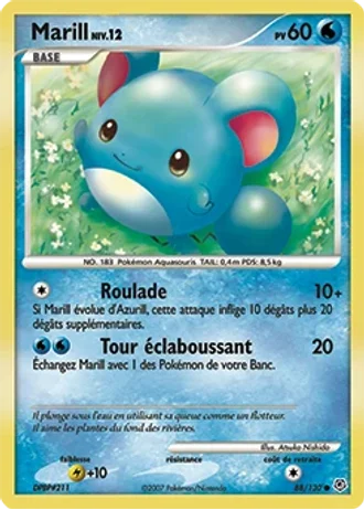 Marill #88/130 — Diamant & Perle