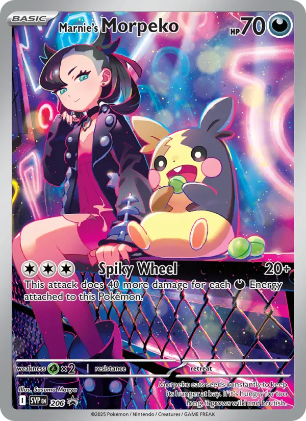 Marnie's Morpeko #206 — Scarlet & Violet Promos