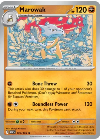 Marowak #105/165 — 151