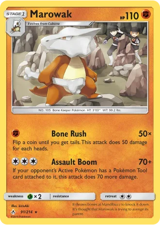 Marowak #91/214 — Unbroken Bonds