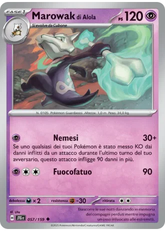 Marowak di Alola #057/159 — Avventure Insieme