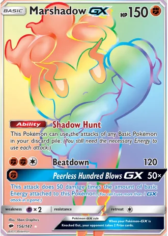 Marshadow GX #156 — Burning Shadows