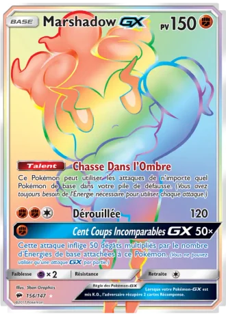 Marshadow GX #156 — Ombres Ardentes