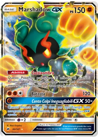 Marshadow GX #80/147 — Ombre Infuocate