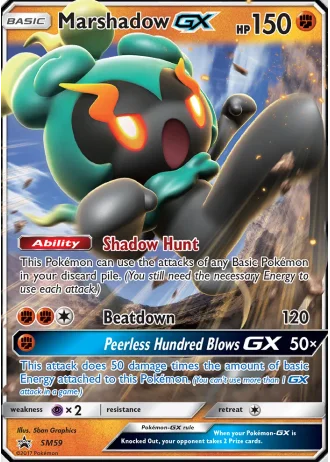 Marshadow GX SM59 — Sun & Moon Promos