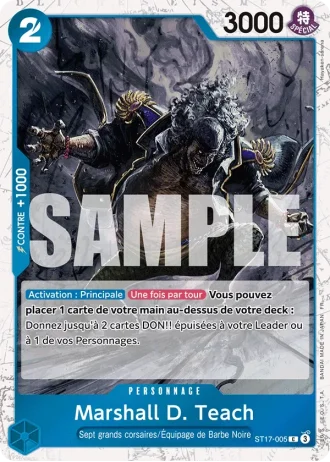 Marshall D. Teach (ST17-005) (Reprint) — ONE PIECE CARD THE BEST vol.2 (PRB02)