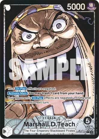 Marshall.D.Teach (OP09-081) (Alternative Art) — Emperors in the New World (OP09)