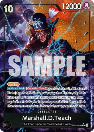 Marshall.D.Teach (OP09-093) (Alternative Art) — Emperors in the New World (OP09)