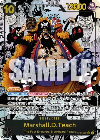 Marshall.D.Teach (OP09-093) (Manga Rare) — Emperors in the New World (OP09)