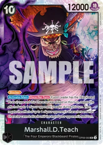 Marshall.D.Teach (OP09-093) (Reprint) — One Piece Card The Best Vol.2(PRB02)
