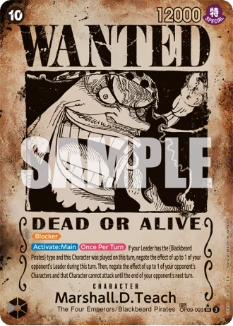 Marshall.D.Teach (OP09-093) (Wanted Poster) — Emperors in the New World (OP09)