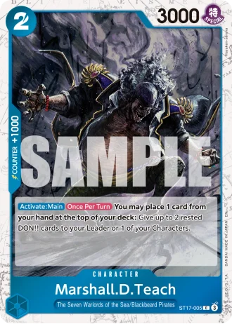 Marshall.D.Teach (ST17-005) (Pirate Foil) — One Piece Card The Best Vol.2(PRB02)