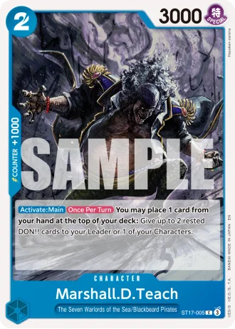 Marshall.D.Teach (ST17-005) (Reprint) — One Piece Card The Best Vol.2(PRB02)
