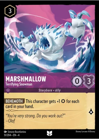 Marshmallow - Terrifying Snowman #51/204 — Ursula's Return
