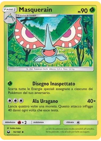 Masquerain #16/168 — Tempesta Astrale