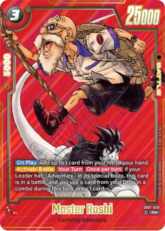 Master Roshi (Alternative Art) SB01-050 — Manga Booster 01 (SB01)