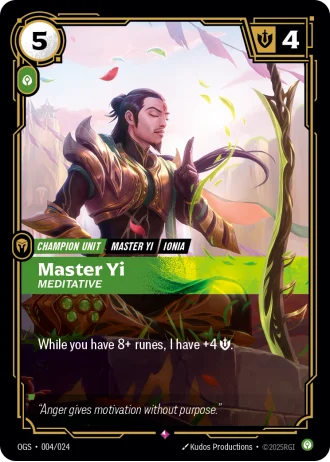 Master Yi, Meditative #004/024 — Proving Grounds