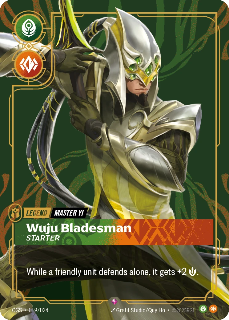 Master Yi, Wuju Bladesman #019 — Proving Grounds