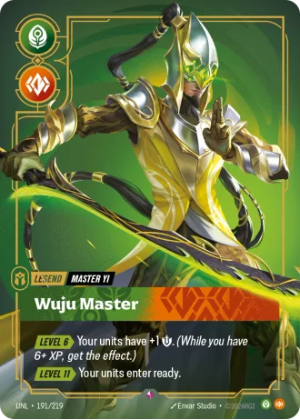 Master Yi, Wuju Master #191/219 — Unleashed