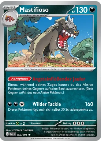 Mastifioso #063/91 — Paldeas Schicksale