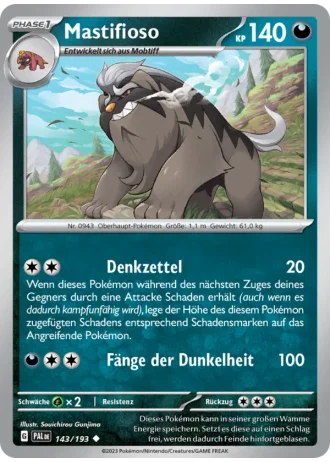 Mastifioso #143/193 — Entwicklungen in Paldea