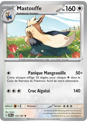 Mastouffe #172/197 — Flammes Obsidiennes