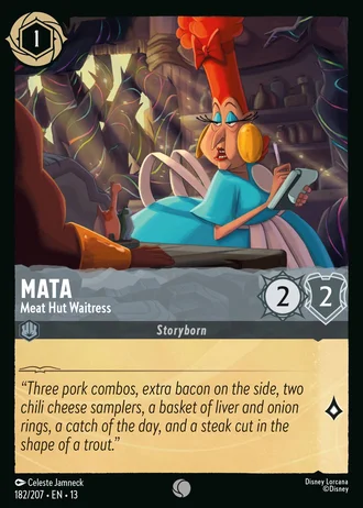 Mata - Meat Hut Waitress #182/261 — Attack of the Vine!