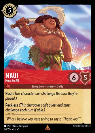 Maui - Hero to All #114/204 — The First Chapter