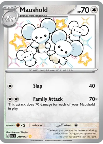Maushold #210/91 — Paldean Fates
