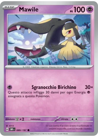 Mawile #089 — Ossidiana Infuocata