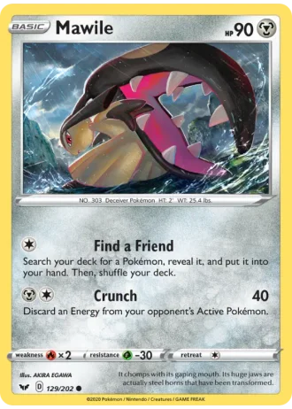 Mawile #129/202 — Sword & Shield