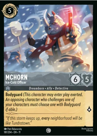 McHorn - Ice-Cold Officer #181/204 — Winterspell