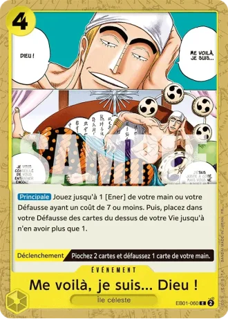 Me voilà, je suis... Dieu ! (EB01-060) (Pirate Foil) — ONE PIECE CARD THE BEST vol.2 (PRB02)