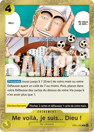 Me voilà, je suis... Dieu ! (EB01-060) (Reprint) — ONE PIECE CARD THE BEST vol.2 (PRB02)