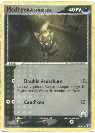 Medhyena de Team Aqua #54/95 — EX Team Magma vs Team Aqua