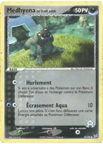 Medhyena de Team Aqua #55/95 — EX Team Magma vs Team Aqua