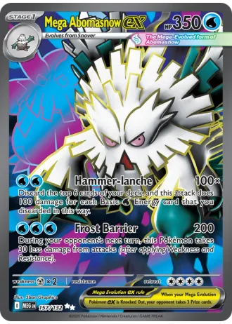 Mega Abomasnow ex #157/132 — Mega Evolution