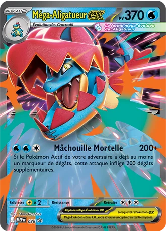 Méga-Aligatueur ex #036 — Méga-Évolution Promos