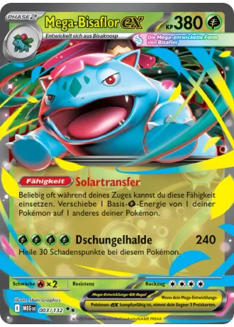 Mega-Bisaflor ex #003/132 — Mega-Entwicklung