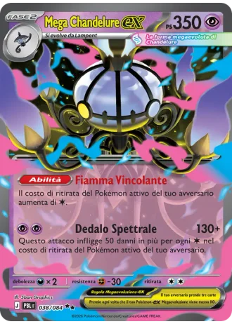 Mega Chandelure-ex #038 — Buio Pesto