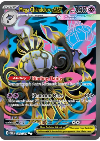 Mega Chandelure ex #099 — Pitch Black