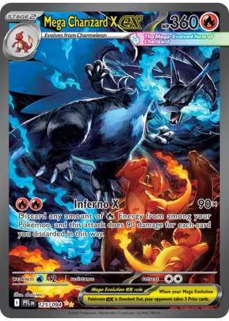 Mega Charizard X ex #125 — Phantasmal Flames
