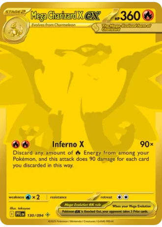 Mega Charizard X ex #130 — Phantasmal Flames