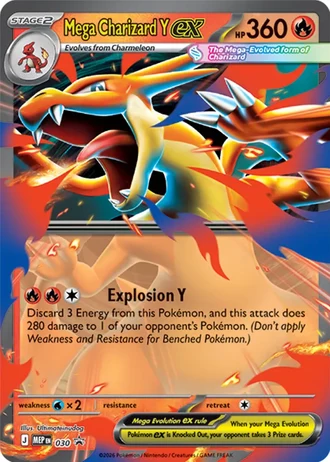 Mega Charizard Y ex #030 — MEP Black Star Promos