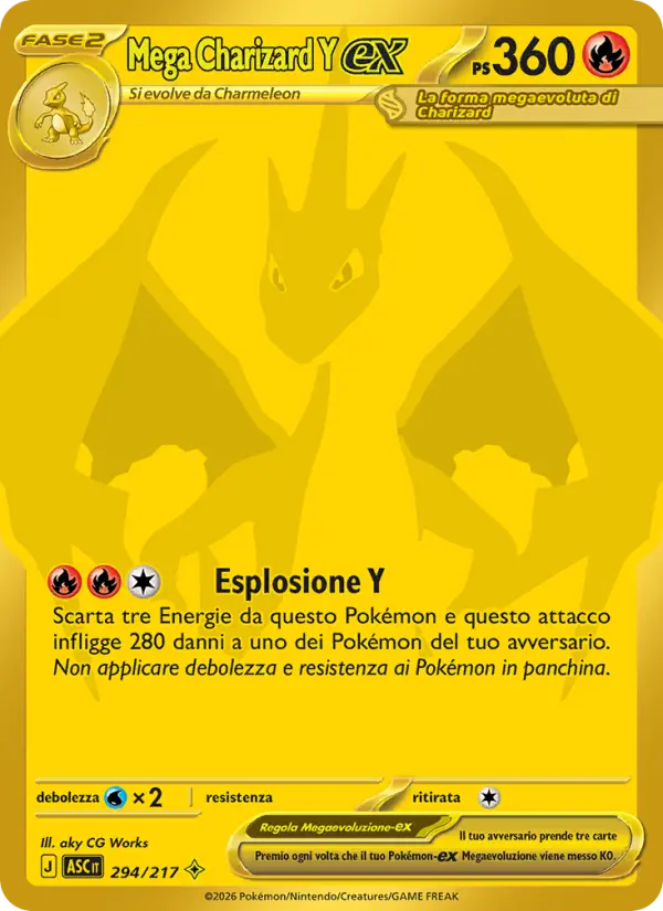 Mega Charizard Y ex #294 — Ascesa Eroica