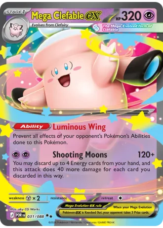 Mega Clefable ex #031/88 — Perfect Order