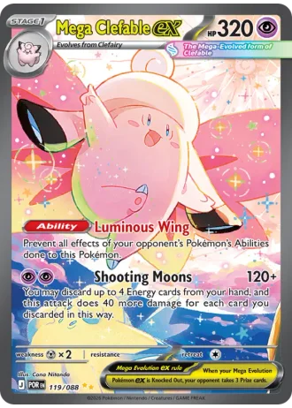 Mega Clefable ex #119/88 — Perfect Order