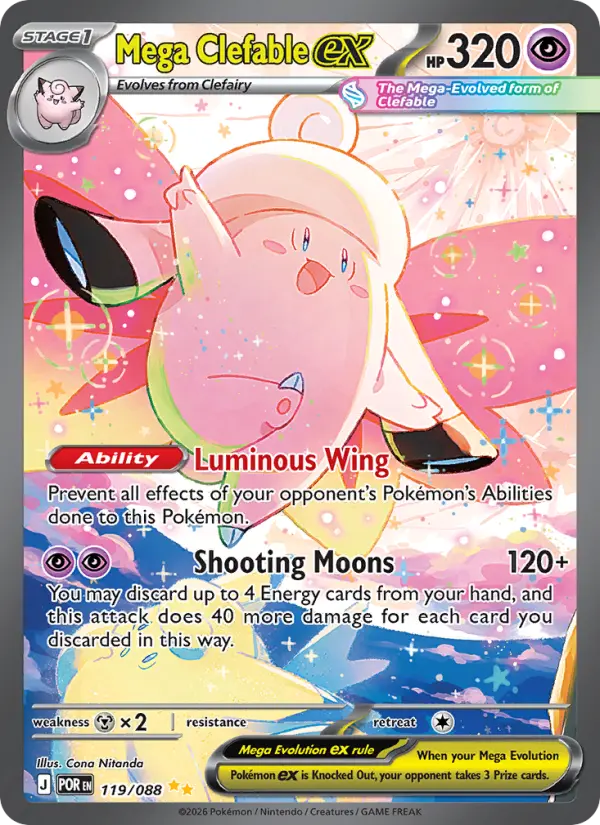 Mega Clefable ex #119 — Perfect Order