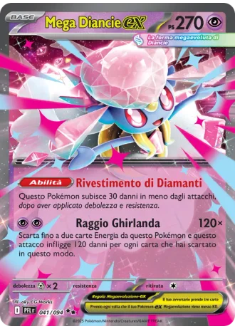 Mega Diancie ex #041/94 — Flamme Spettrali