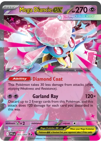 Mega Diancie ex #041 — Phantasmal Flames